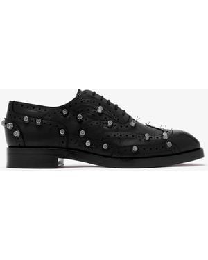 Balenciaga X J.M. Weston Derby Brogue Shoes - Black