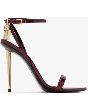 Tom Ford Padlock Naked Sandals - White
