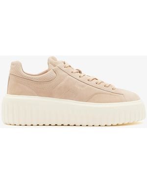 Hogan H-Stripes Platform Sneakers - Natural