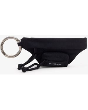 Balenciaga Micro Beltpack Bracelet Keyring - White