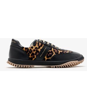 Stella McCartney Leopard Print Sneakers - Black