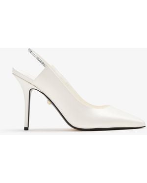 ALEVI Danielle Slingback Pumps - White