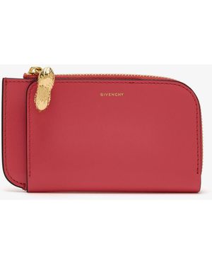 Givenchy Lucky Charms Zipped Card Holder - Red