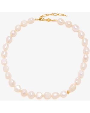 Anni Lu Stellar Pearly Necklace - White