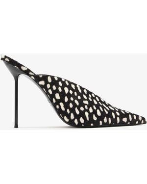 Paris Texas Lidia Sabot Mules - White