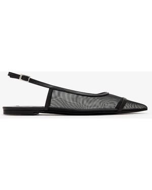 The Lline Camille Slingback Flats - White