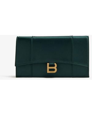 Balenciaga Hourglass Flat Pouch - Green