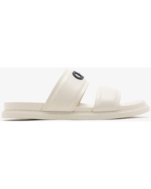 Ferragamo Gancini Ornament Sandals - White