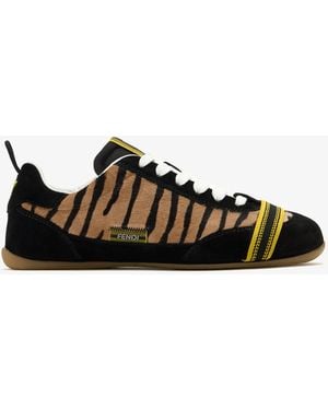 Fendi Wrap Low-Top Sneakers - Black