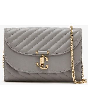 Jimmy Choo Curve Clutch - Gray