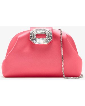 AMINA MUADDI Camelia Clutch - Pink