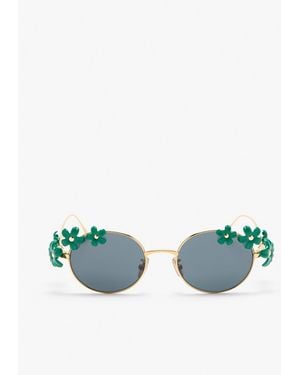 Loewe Daisy Field Sunglasses - Green