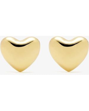 Annika Inez Voluptuous Heart Earrings - Natural