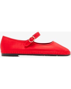 Flabelus Edmond Mary Jane Shoes - Red