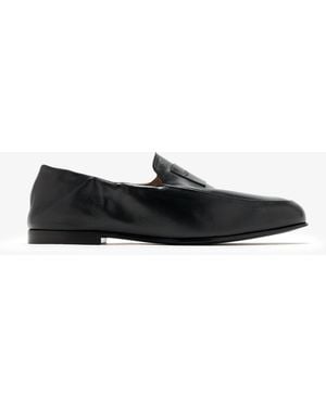 Givenchy Label Loafers - Black