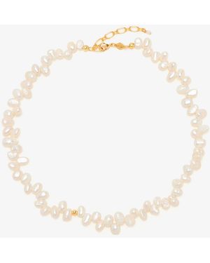 Anni Lu Pearly Drop Necklace - White
