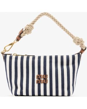 Miu Miu Corduroy Pouch - White