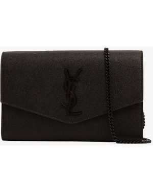 Saint Laurent Uptown Chain Wallet - Black