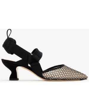 Fendi Colibrì Slingback Pumps - Black