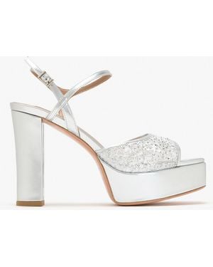 Nicoli Neza Platform Sandals - White