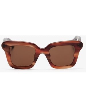 Bottega Veneta Sophia Ribbon Butterfly Sunglasses - Brown