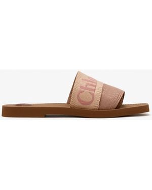 Chloé Woody Flat Sandals - White