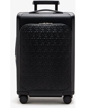 Ferragamo Monogram-Printed Carry-On Suitcase - Black