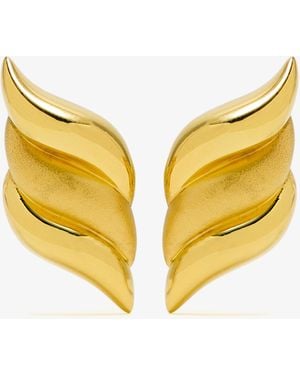 Missoma Savi Signature Oversized Stud Earrings - Yellow