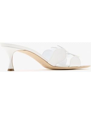 Manolo Blahnik Haribal Mules - White