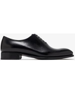 Brioni Leather Oxford Shoes - Black
