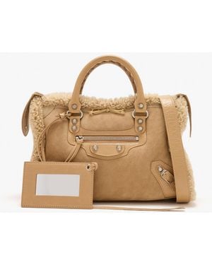 Balenciaga Le City Small Bag - Natural