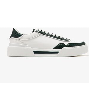 Dolce & Gabbana Calfskin New Roma Sneakers - White