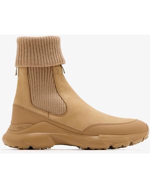 Tod's Nubuck Chelsea Boots - Natural