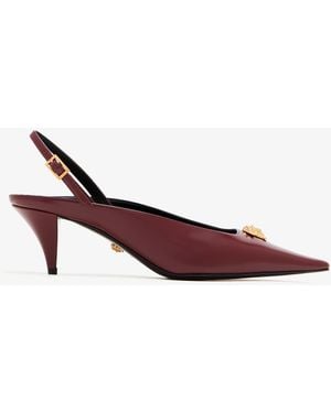 Versace La Medusa Slingback Pumps - Red