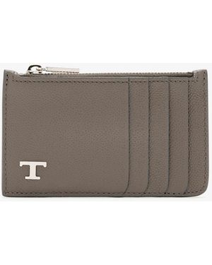 Tod's Credit Card Holder - Gray