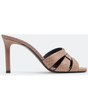 Saint Laurent Tribute Mules - Brown