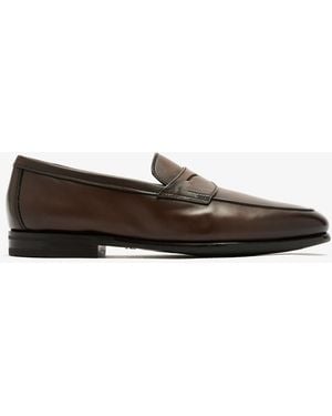 Santoni Carlo Penny Loafers - White
