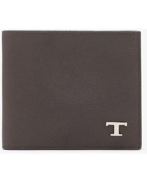 Tod's T Timeless Wallet - Gray