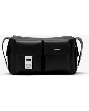Ferragamo Utility Shoulder Bag - Black