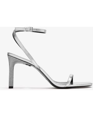 Tory Burch Pavé Heel Sandals - White