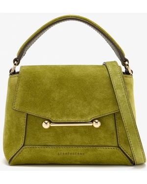 Strathberry Mosaic Nano Suede Bag - Green