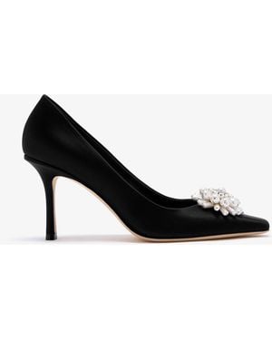 Jimmy Choo Ines 85 Pumps - Black