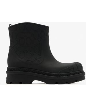 COACH Signature Rainboots - Black