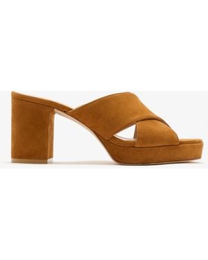Stuart Weitzman Dayna Platform Sandals - Brown