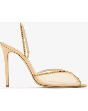 Andrea Wazen Katy 105 Slingback Pumps - Natural