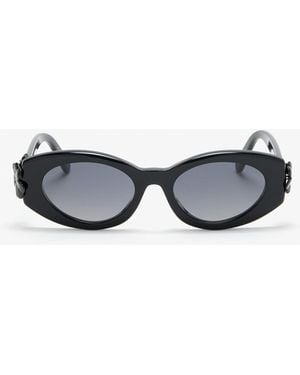 Dior Clover B1I Oval Sunglasses - White
