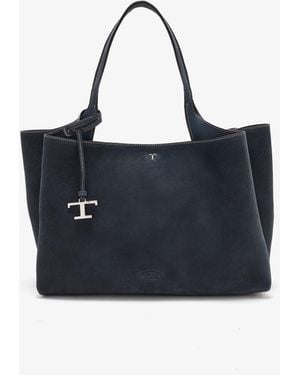 Tod's T Timeless Medium Shoulder Bag - Blue