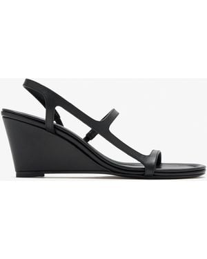 St. Agni High Wedge Sandals - White