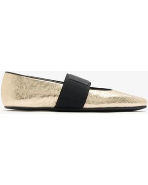 Givenchy Sliced Square Ballerinas - White