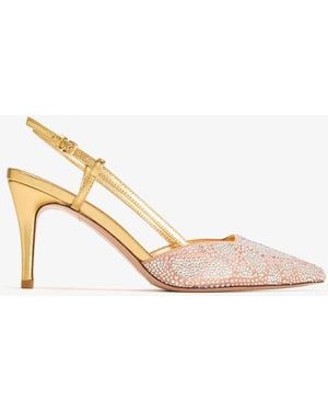 Nicoli Marinus Slingback Pumps - Natural